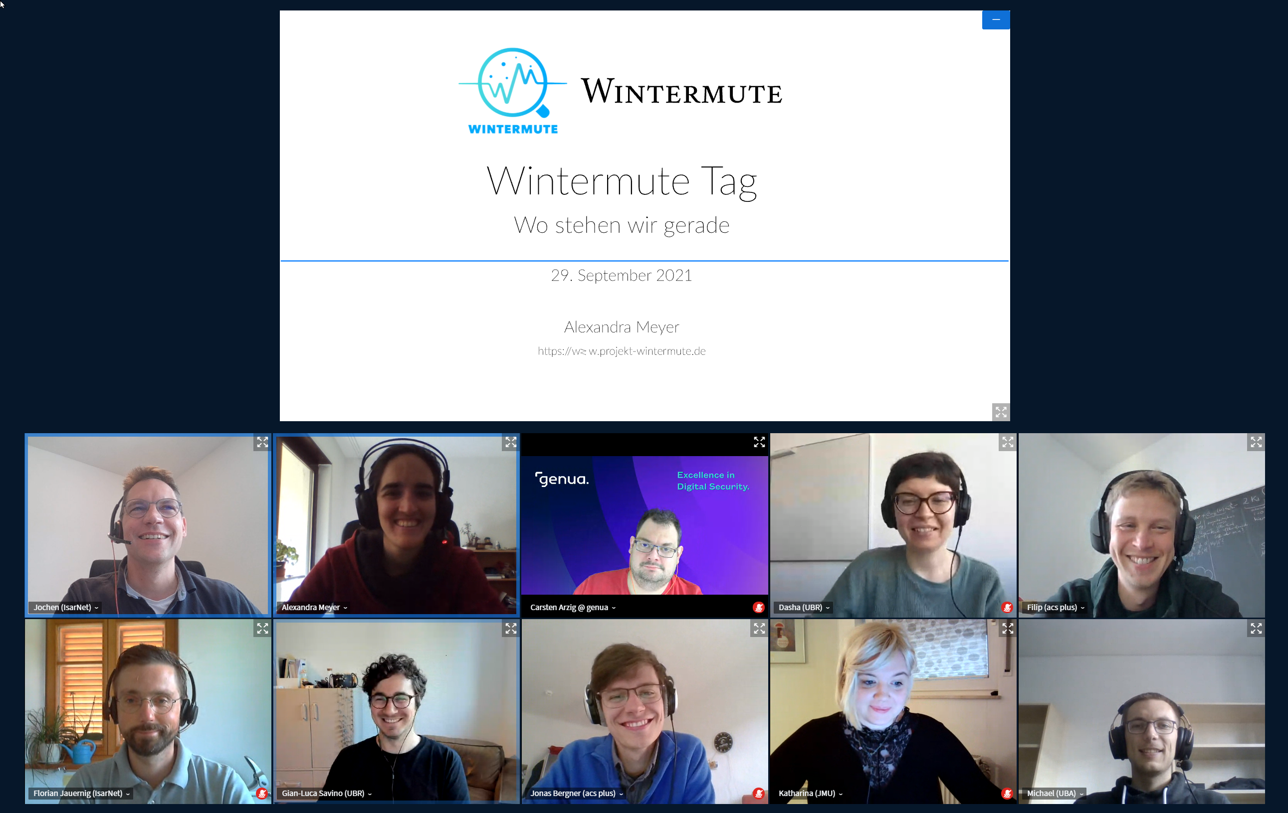 Wintermute Videokonferenz